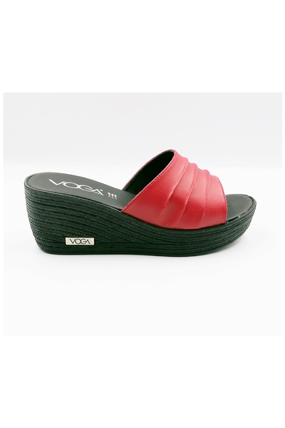 Voga Kadın platform terlik yüksek topuklu şık kadın terliği