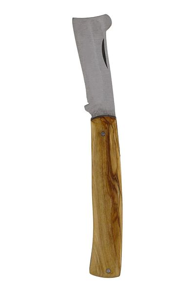 MH MiniHediye Stainless Sapling Wood Graft Knife with Wooden Handle 18 cm