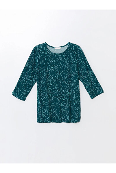 LC Waikiki LCW Grace Bisiklet Yaka Desenli Kadın Bluz