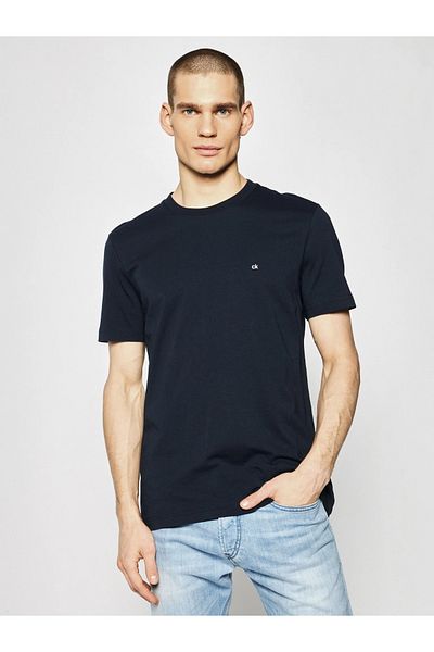 Calvin Klein Logo Embroidery Cotton T-shirt