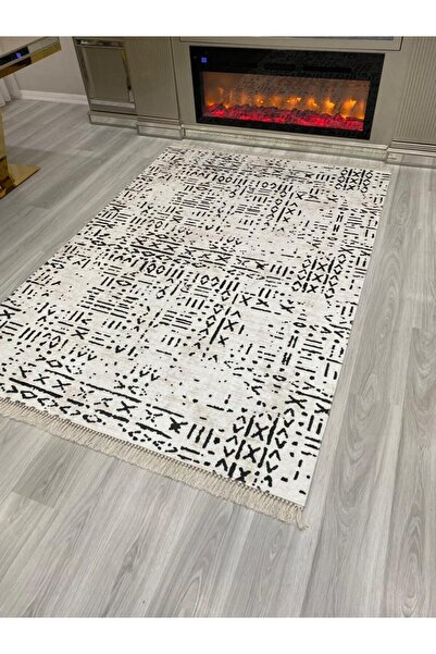ALLGELSİN DİJİTAL BASKI YIKANABİLİR KAYMAZ TABAN HALI İNCE YAZLIK DEKORATİF S...
