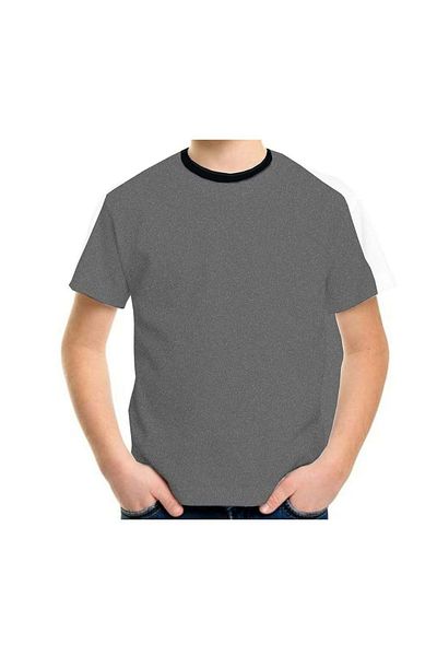 Exve Exclusive Παιδικό μπλουζάκι Crew Neck Grey Melange Cotton