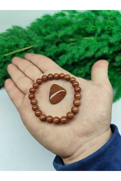 DOĞAL TAŞ CENNETİ سوار من الحجر الطبيعي باللون البرتقالي مع هدية من الحجر الم...