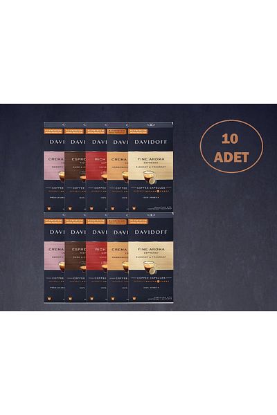 Davidoff DAVIDOFF 10X10 Pieces Capsule Coffee (Nespresso Compatible) davidoff 5 types