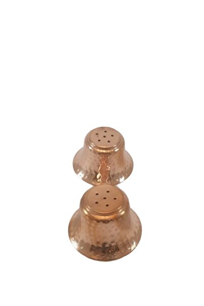 KAYSERİ BAKIRCILIK New Copper Salt Shaker Red Set of 2 New
