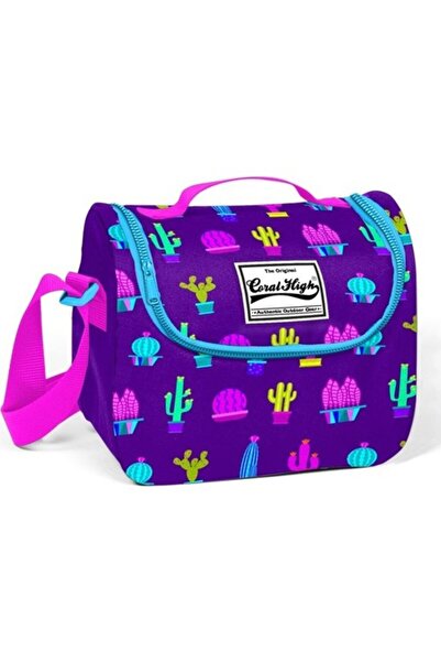 Yaygan Çanta كورال هاي بيربل نمط الصبار - حقيبة ترمس للتغذية للفتيات