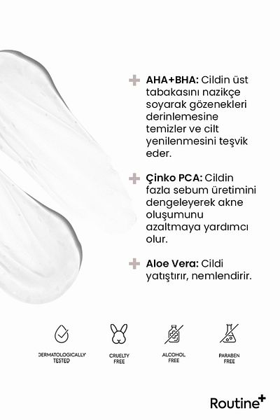 Routine+ Facial Cleansing Gel 200ml - Aloe Vera & Zinc Pca Purifying and Sebum Balancing
