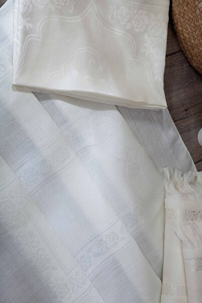 sarra Набір з 4-х наволочок з бахромою - кремовий