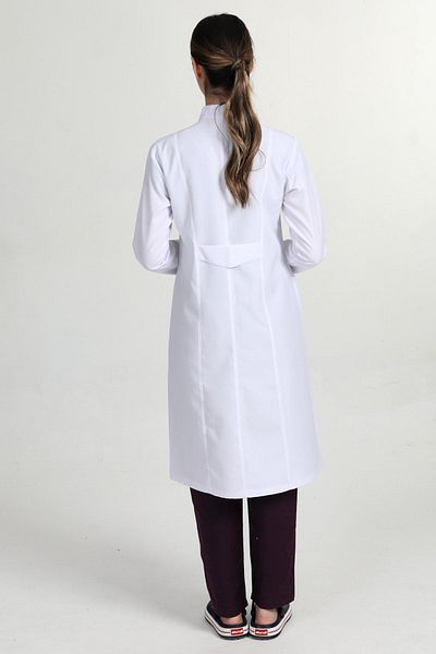AZİM Ποδιά Hijab 105cm - Για Για Γιατρό, Νοσοκόμα, Φαρμακοποιό και Δάσκαλο Εργαστηρίου