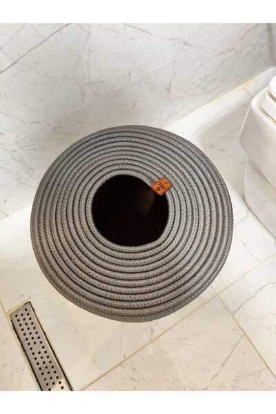 ModaCardin Natural and Natural Jute and Straw Trash Can - Modern Bucket for Kitchen and Bathroom