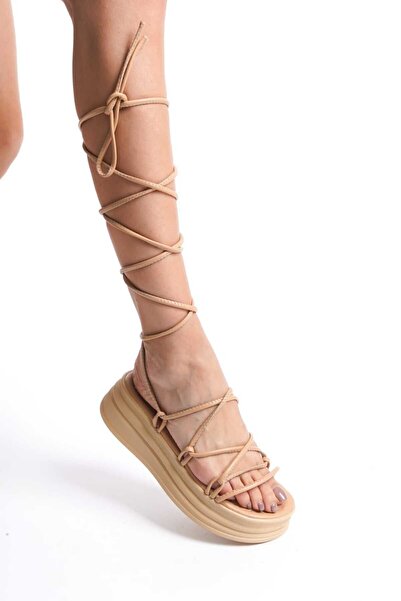 SEEM Дамски сандали с висок ток и каишка за глезена Ashlyn, 5 см