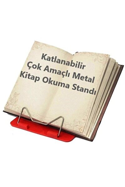 CMT Katlanabilir Metal Kitap Okuma Standı Katlanır Kitap Tutucu