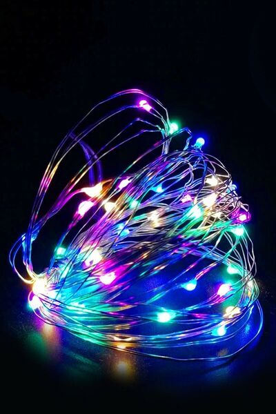 Genel Markalar 3m Renkli Peri Led Işık, 2 Pilli, Beyaz, Çok Renkli, Dekoratif...