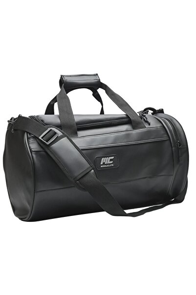 MUSCLECLOTH Elite Duffel Bag Silindir Spor Çanta Siyah 28 L