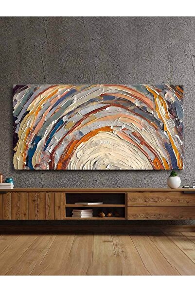 Voovart Soyut Gün Batımı Dekoratif Kanvas Tablo - Voov2423