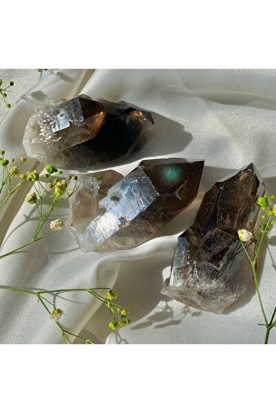 Elifsu Jewelry Dumanlı Kuvars Taşı Doğal Taş Ham Kütle[küçük 20 Gram]