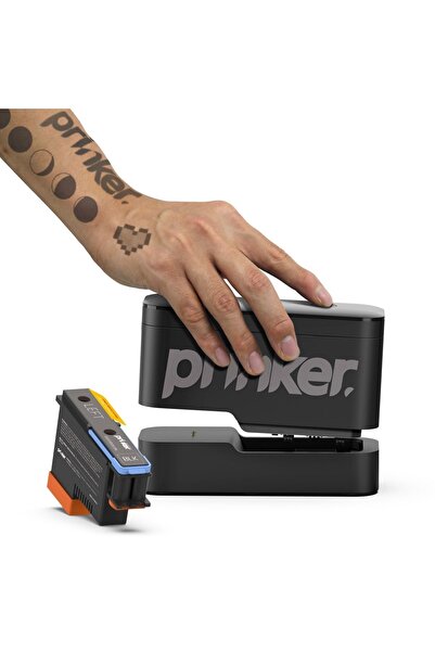 Airbrush Tattoo Prinker S Blackk Set 3D Tattoo Printer Geçici Dövme Yazıcısı