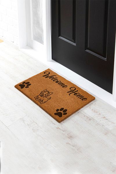 Paspas Yap Dog Printed Welcome To Home Door Mat Koko Mat Decorative Door Mat Home Entrance Mat