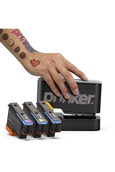 Genel Markalar Prinker S Color + Black Full Set 3D Tattoo Printer Geçici Dövm...