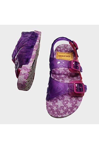 GEZER Daily Sea, Beach and Pool Sandals with Adjustable Non-Slip Sole and Letter Detail - Double Buckle