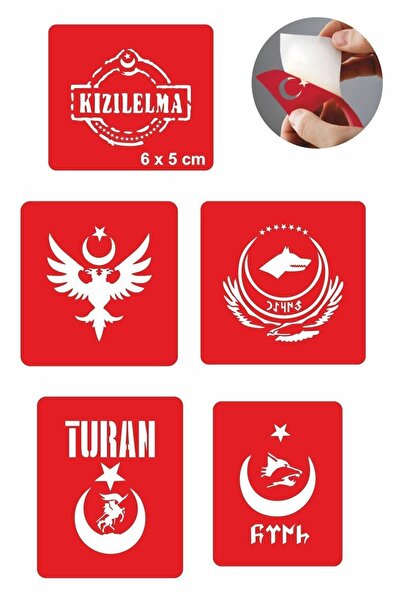 Airbrush Tattoo Türklük Modelleri Dövme Şablonu Kına Deseni
