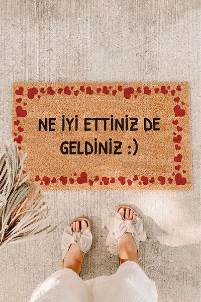 Paspas Yap Red Coated Welcome What You Have Well Door Mat Koko Mat Exterior Door Mat Entrance Mat