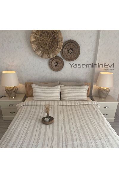 YASEMİNİNEVİ Комплект плик за завивка от муселин / норка на райета / стандартен (ДВОЙЕН)