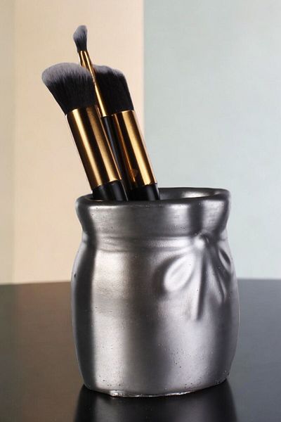 Viselia Ασημί Antique Color Makeup Organizer - Βάση και πινέλο Μοντέλο 8