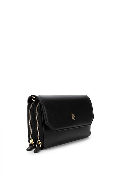 Tamer Tanca Genuine Leather Black Women's Shoulder Bag