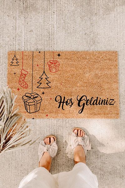 Paspas Yap New Year's Door Mat Koko Mat New Year Designs Bristle Mat Outside Door Mat Door Front Mat