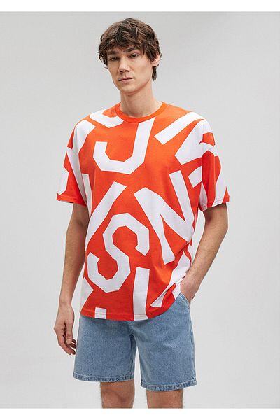 Mavi Πορτοκαλί Mvjns printed oversize T-shirt -0610271-80644