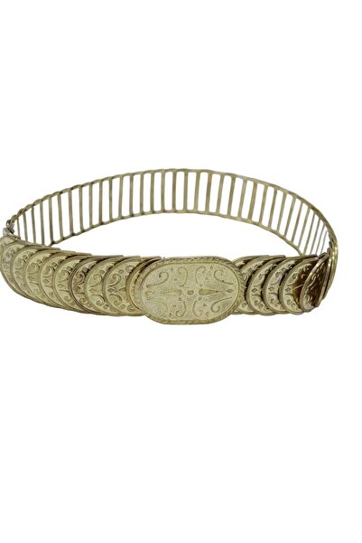 Anatolia Altın (GOLD) Renk Metal Lastikli Kına Gecesi Için Kaftan ,bindallı G...