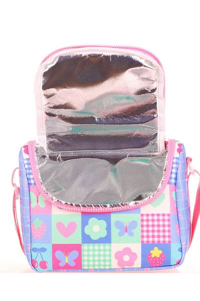 KAUKKO Embroidered and Colorful Love Lunchbox for Girls