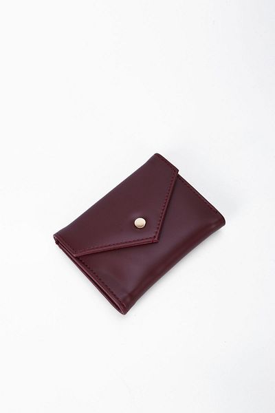 minebag Plic Mat Lui ZC114 Portofel Femei Roșu Claret