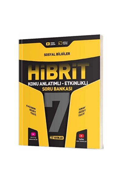 Hız Yayınları Hibrit 7. Sınıf Sosyal Bilgiler Konu Anlatımlı Etkinlikli Hibri...
