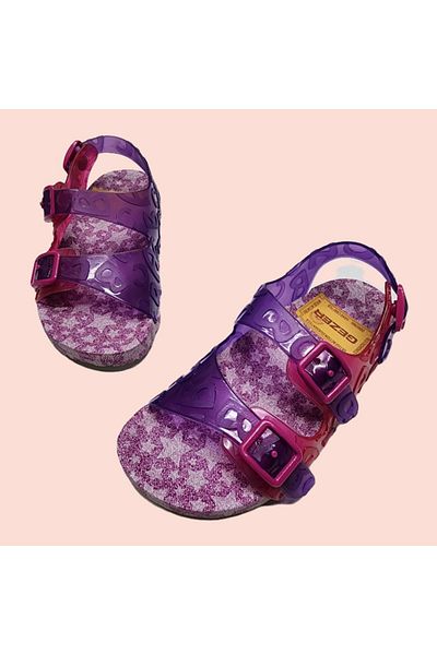 GEZER Daily Sea, Beach and Pool Sandals with Adjustable Non-Slip Sole and Letter Detail - Double Buckle
