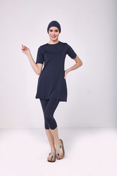 TESMAY BATTAL HALF CLOSED SWIMSUIT - SHORT SLEEVE CAPRY TIGHTS - BIG TO YOU