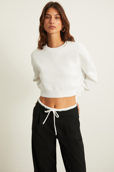 GRIMELANGE Dámská mikina VESNA Ecru Regular