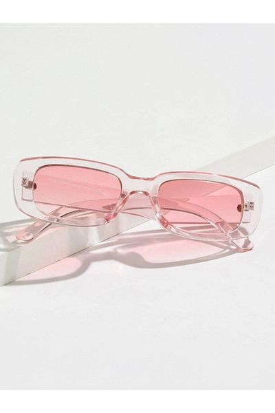 Mathilda Aksesuar Vintage Transparent Pink Sunglasses