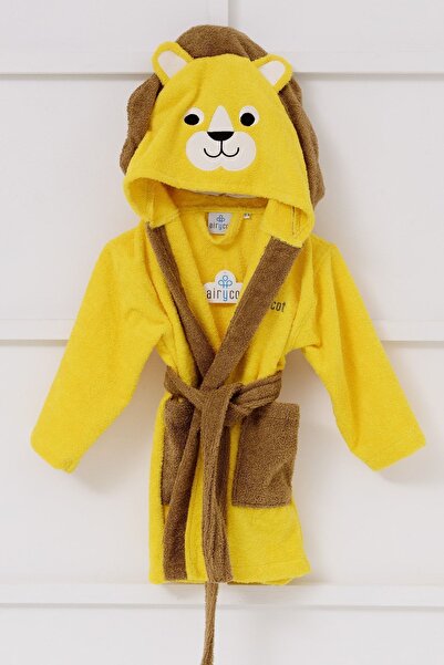 AİRYCOT Lion Patterned Children's Bathrobe