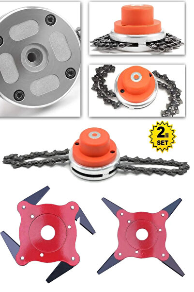 MOONSHOP Alman Canavar Başlık Zincir Uçlu Bıçkı. Benzinli Motorlu Tırpan Apar...