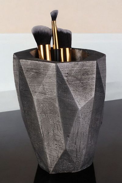 Viselia Ασημί Antique Πολύχρωμο Organizer Μακιγιάζ - Βούρτσα και Μοντέλο Πινέλου 19