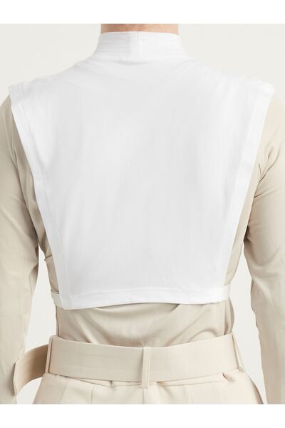 Schaless Білий рибальський комір з еластичною бавовняною коміркою - 5 кольорів і 2 розміри на вибір