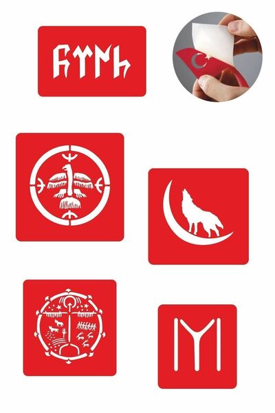 Airbrush Tattoo Menekşe Ve Yapraklar 5 Adet Geçici Dövme Kına Şablonu