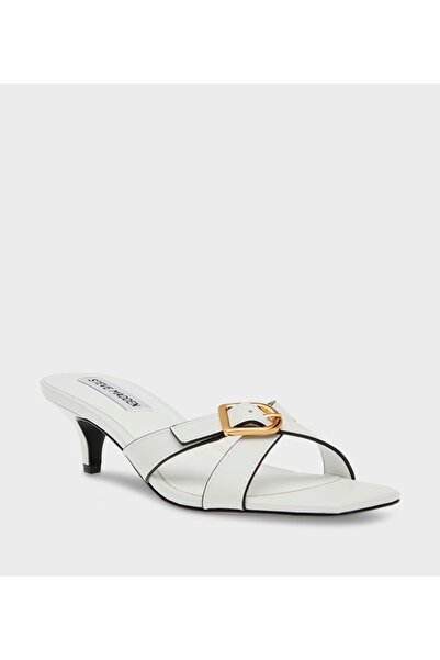 Steve Madden صندل نسائي بكعب أبيض