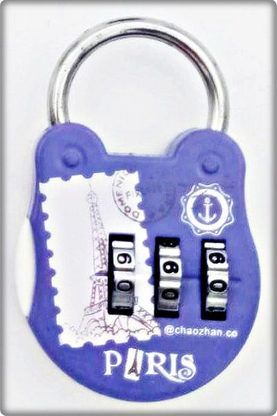 TAN EXPRESS 3 Digit Combination Lock Mini Suitcase Luggage Backpack Padlock Purple Color 3.5x5.3 Cm