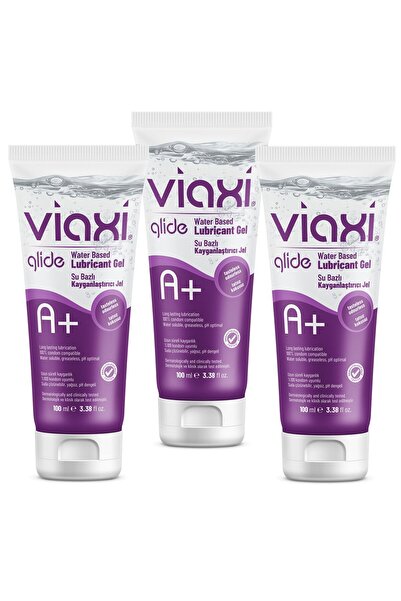 Viaxi Glide Su Bazlı Glide A Kayganlaştırıcı Jel 100 ml (3 ADET)