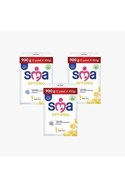 SMA Optipro 1 Probiyotik Bebek Sütü 3'lü 900 gr