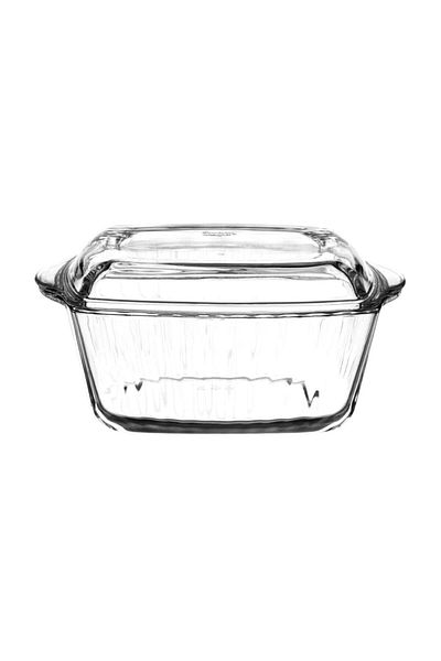 Paşabahçe Borcam Lid Square Pot 2600 Cc 59049