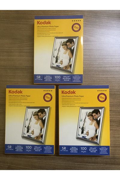 Kodak 270 Grams 13X18 Glossy Glossy 3 Pack Ultra Premium Photo Paper